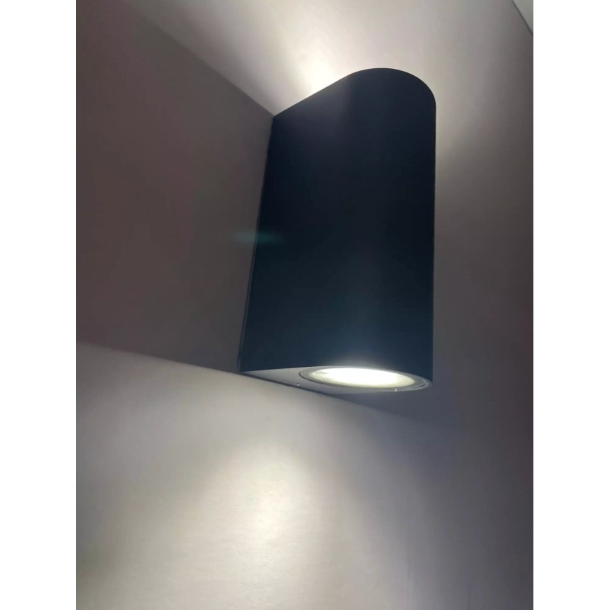 HÖFFTECH - Εξωτερικό φωτιστικό τοίχου 2xGU10/35W/230V IP65