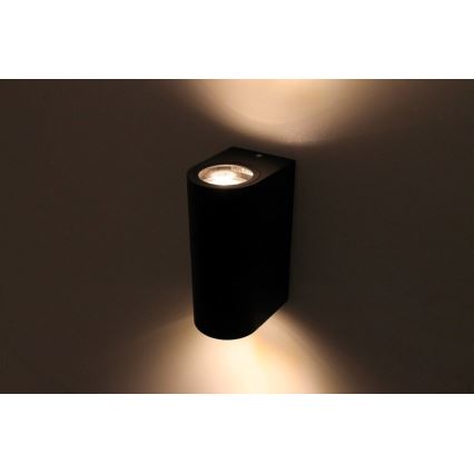 HÖFFTECH - Εξωτερικό φωτιστικό τοίχου 2xGU10/35W/230V IP65