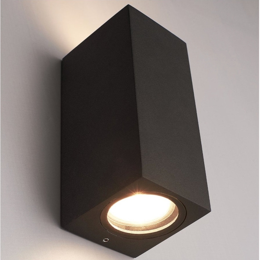 HÖFFTECH - Εξωτερικό επιτοίχιο φωτιστικό 2xGU10/35W/230V IP65