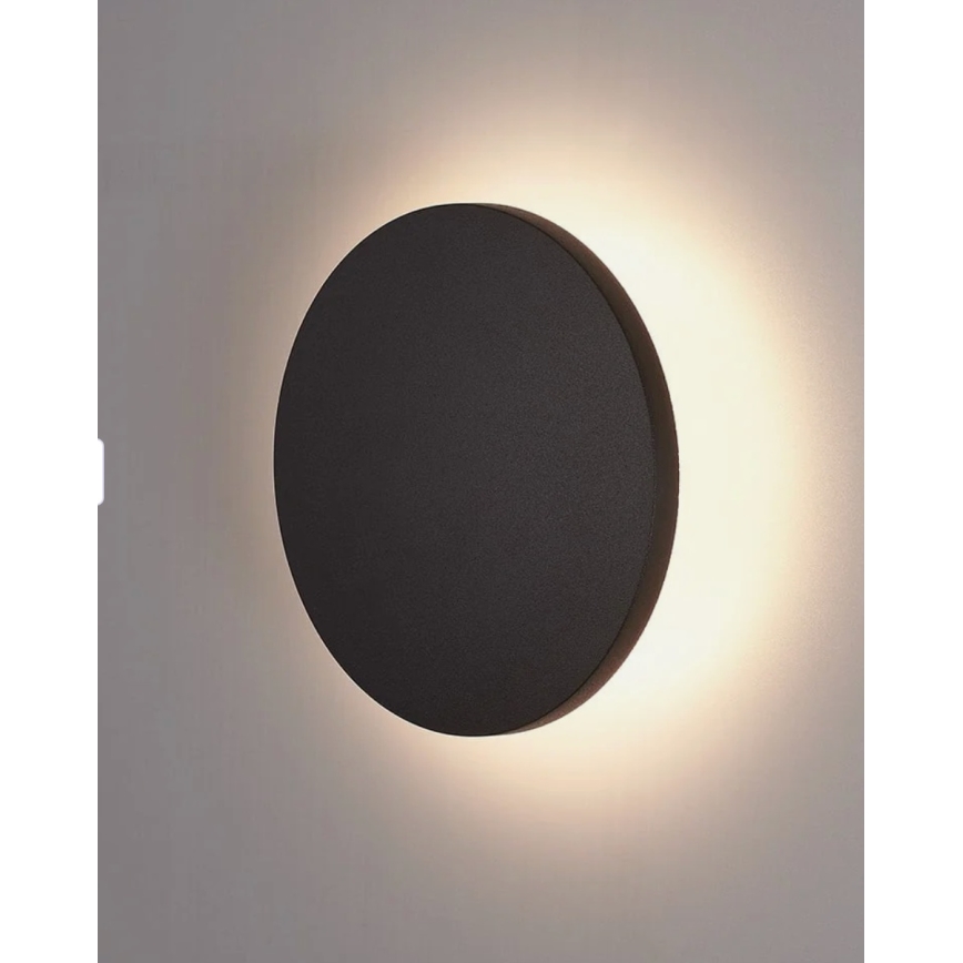 HÖFFTECH - Εξωτερικό επιτοίχιο LED φωτιστικό/10W/230V στρογγυλό IP65