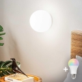 Ideal Lux 59815 - LED RGBW Ρυθμιζόμενο επιτοίχιο φωτιστικό MAPA 1xE27/12W/230V 2700-6500K