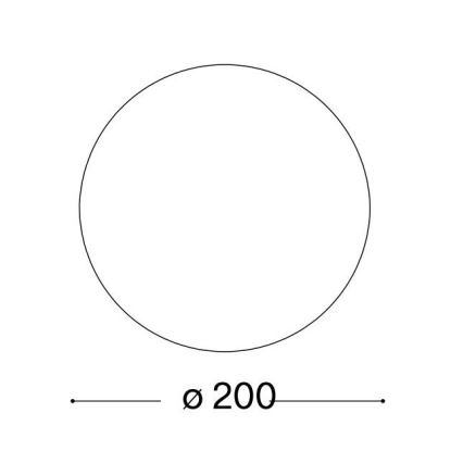Ideal Lux - Ανταλλακτικό γυαλί MAPA για ντουί E27, διάμ. 20 cm, λευκό