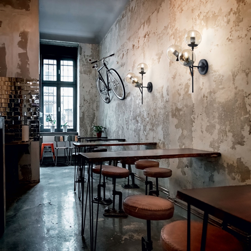 Ideal Lux - Λάμπα τοίχου KEPLER 3xE27/42W/230V μαύρο/φιμέ