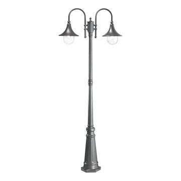 Ideal Lux - Λάμπα εξωτερικού χώρου CIMA 2xE27/52W/230V 216 cm IP43 ανθρακί