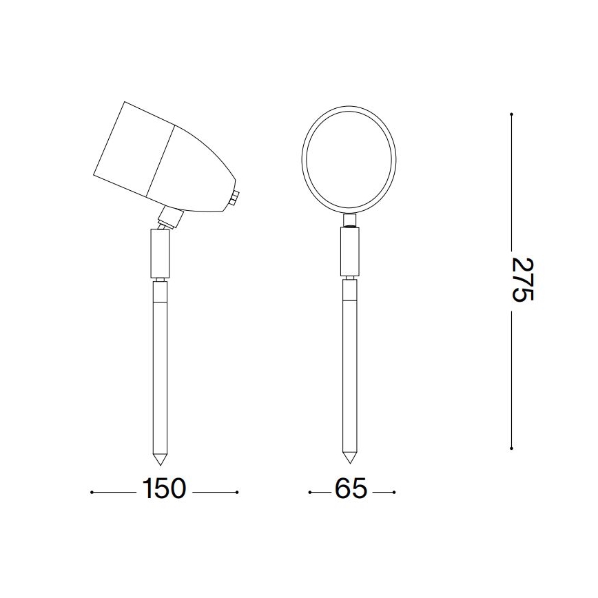 Ideal Lux - Λάμπα εξωτερικού χώρου INSIDE 1xG9/15W/230V 27,5 cm IP54 μαύρο