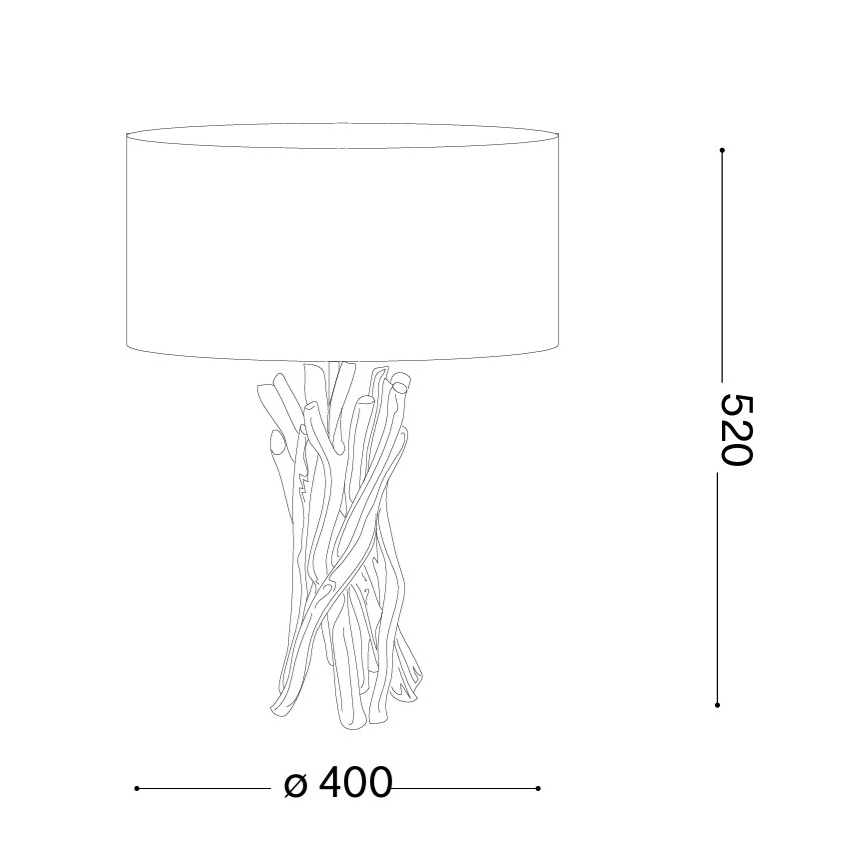 Ideal Lux - Eπιτραπέζιο φωτιστικό DRIFTWOOD 1xE27/60W/230V guava