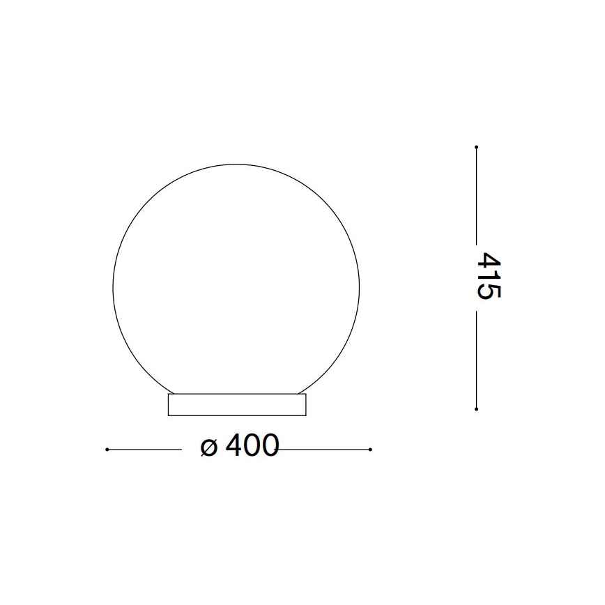 Ideal Lux - Eπιτραπέζιο φωτιστικό CARTA 1xE27/25W/230V διάμετρος 40 cm λευκό