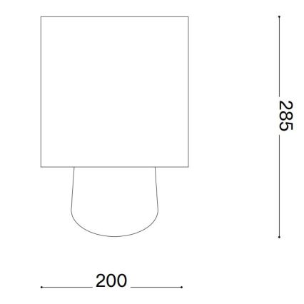 Ideal Lux - Eπιτραπέζιο φωτιστικό KALI 1xE14/40W/230V κεραμικός/κρεμ/μπεζ