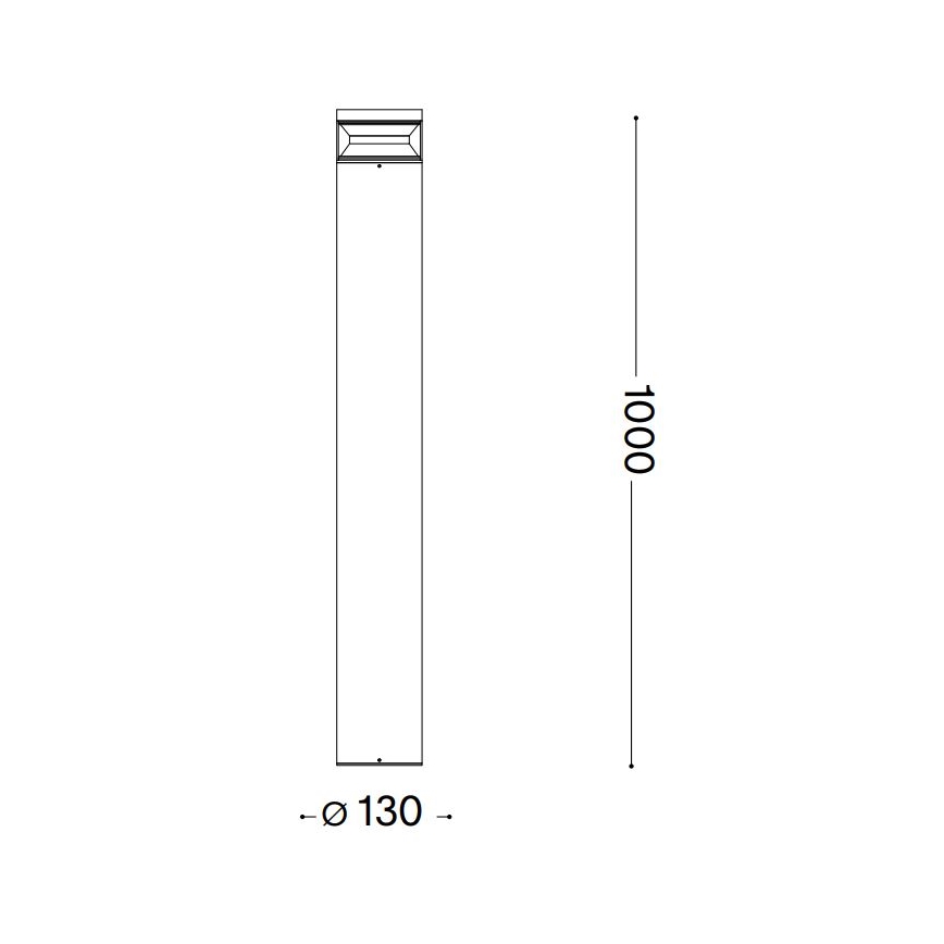 Ideal Lux - Φωτιστικό LED εξωτερικού χώρου BOEING LED/14W/230V 100 cm CRI 90 IP65 ανθρακί