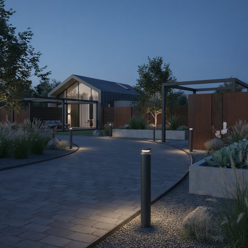 Ideal Lux - Φωτιστικό LED εξωτερικού χώρου BOEING LED/14W/230V 100 cm CRI 90 IP65 μαύρο