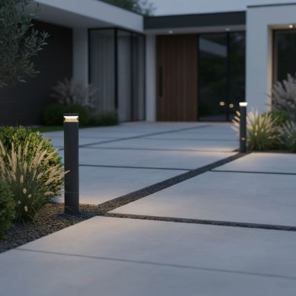 Ideal Lux - Φωτιστικό LED εξωτερικού χώρου BOEING LED/14W/230V 100 cm CRI 90 IP65 μαύρο