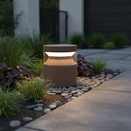 Ideal Lux - Φωτιστικό LED εξωτερικού χώρου BOEING LED/14W/230V 15 cm CRI 90 IP65 καφέ