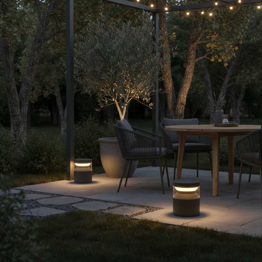 Ideal Lux - Φωτιστικό LED εξωτερικού χώρου BOEING LED/14W/230V 15 cm CRI 90 IP65 μαύρο