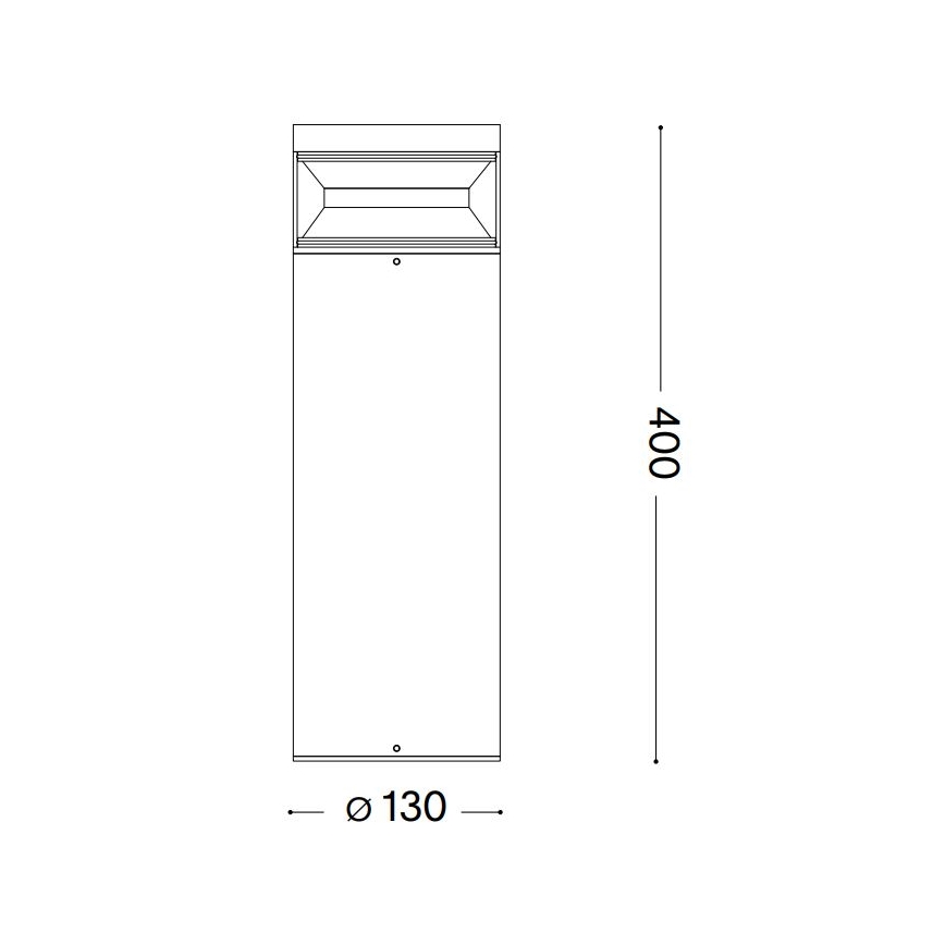 Ideal Lux - Φωτιστικό LED εξωτερικού χώρου BOEING LED/14W/230V 40 cm CRI 90 IP65 ανθρακί