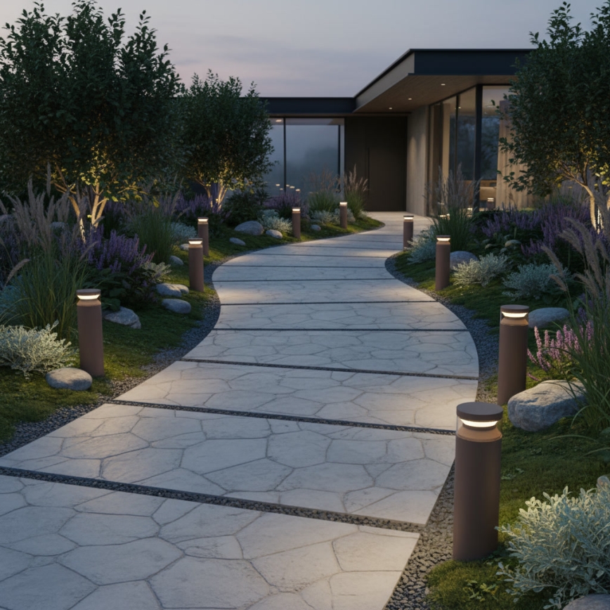 Ideal Lux - Φωτιστικό LED εξωτερικού χώρου BOEING LED/14W/230V 40 cm CRI 90 IP65 καφέ