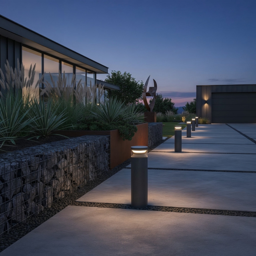 Ideal Lux - Φωτιστικό LED εξωτερικού χώρου BOEING LED/14W/230V 40 cm CRI 90 IP65 μαύρο