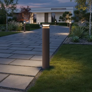 Ideal Lux - Φωτιστικό LED εξωτερικού χώρου BOEING LED/14W/230V διάμετρος 70 cm CRI 90 IP65 καφέ