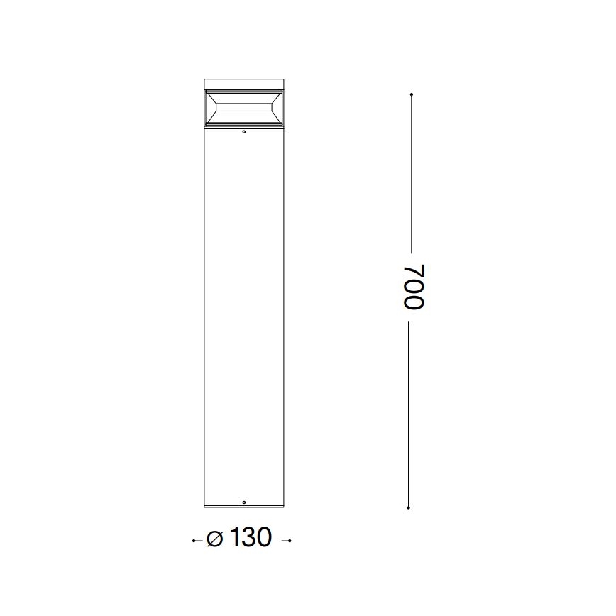 Ideal Lux - Φωτιστικό LED εξωτερικού χώρου BOEING LED/14W/230V διάμετρος 70 cm CRI 90 IP65 ανθρακί