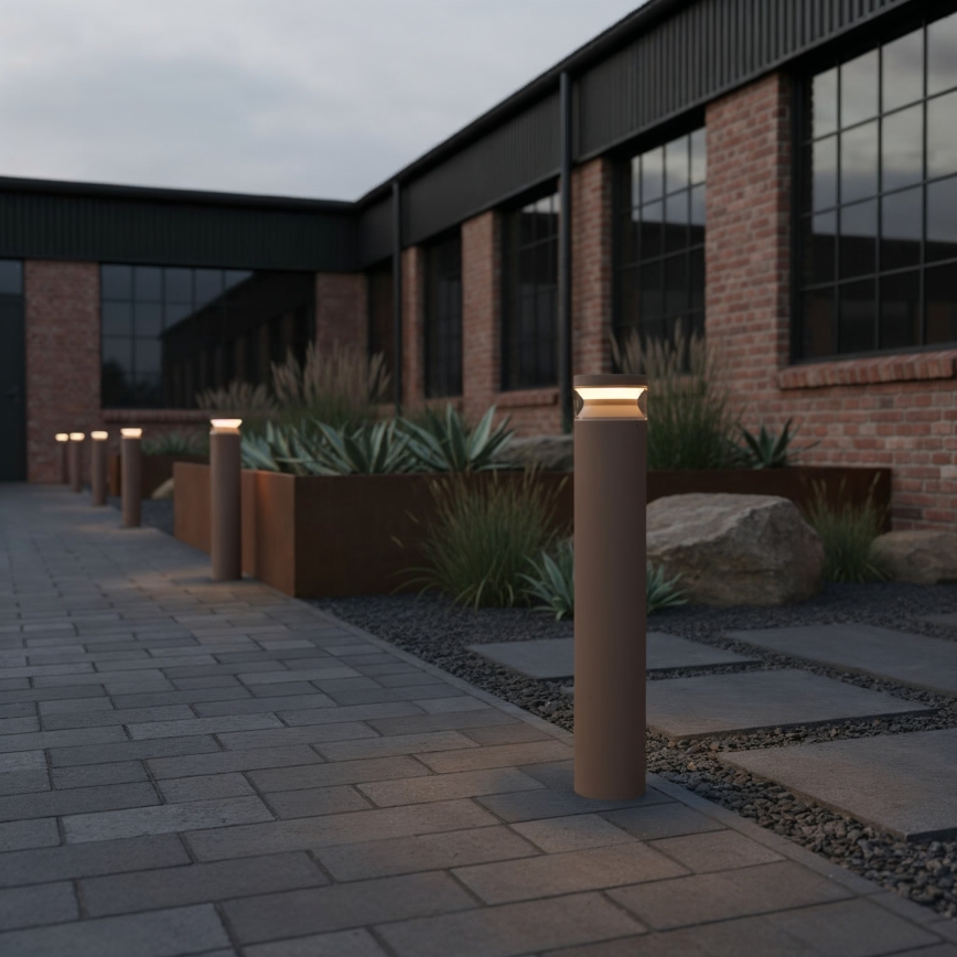 Ideal Lux - Φωτιστικό LED εξωτερικού χώρου BOEING LED/14W/230V διάμετρος 70 cm CRI 90 IP65 καφέ