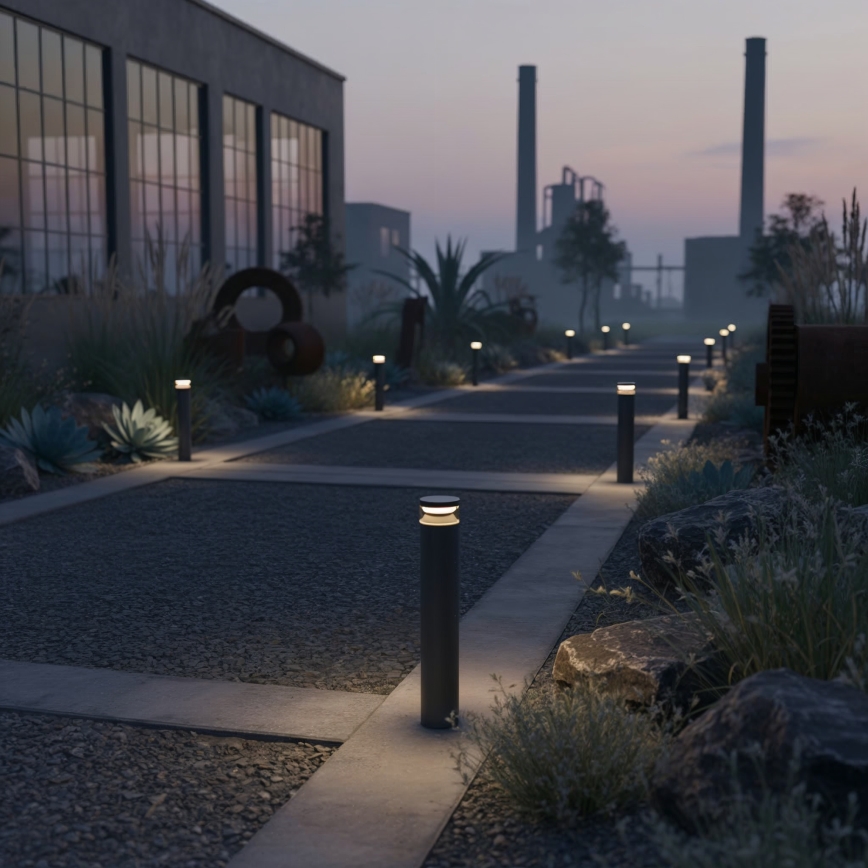 Ideal Lux - Φωτιστικό LED εξωτερικού χώρου BOEING LED/14W/230V διάμετρος 70 cm CRI 90 IP65 μαύρο