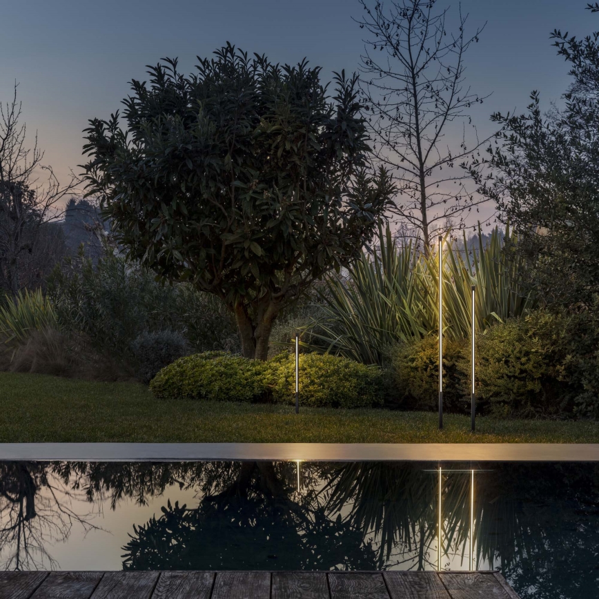 Ideal Lux - Φωτιστικό LED εξωτερικού χώρου JEDI, 25W/230V, 160 cm, CRI 90, IP65, ανθρακί