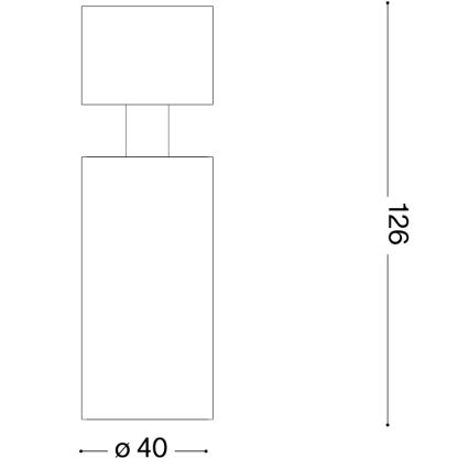 Ideal Lux - Φωτιστικό σποτ LED DYNAMITE 1xGU10/7W/230V CRI 90 μαύρο