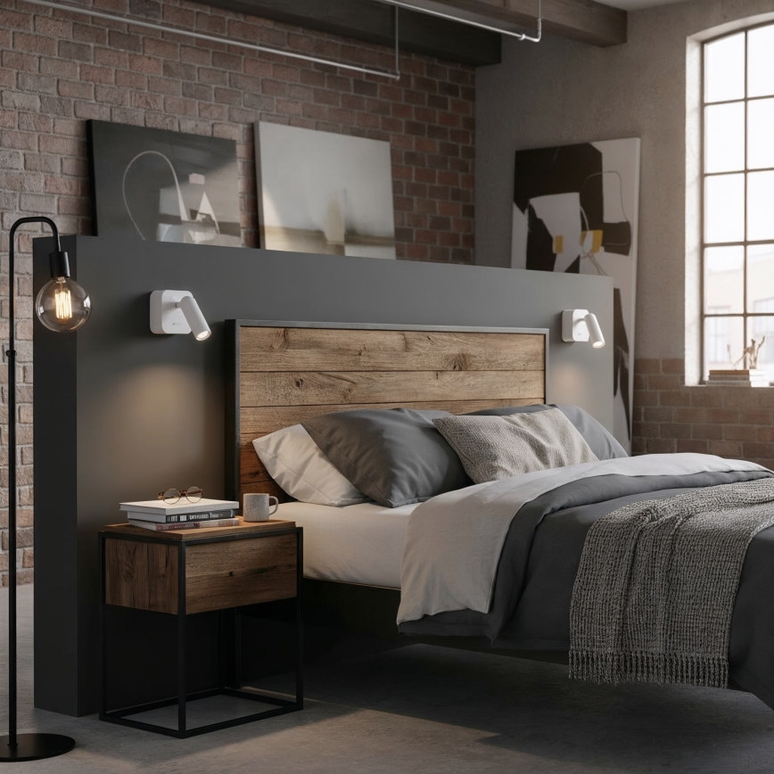 Ideal Lux - Φωτιστικό σποτ τοίχου LED BEAN LED/3W/230V CRI 90 λευκό