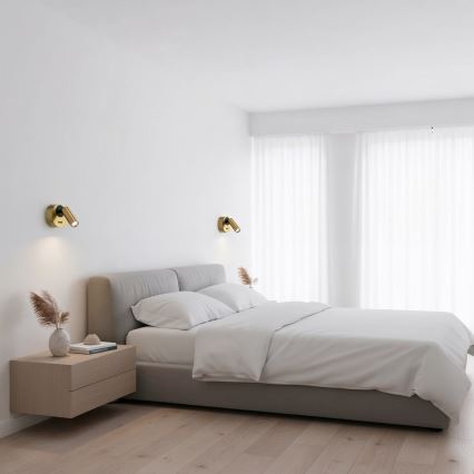 Ideal Lux - Φωτιστικό σποτ τοίχου LED BEAN LED/3W/230V CRI 90 ορείχαλκος