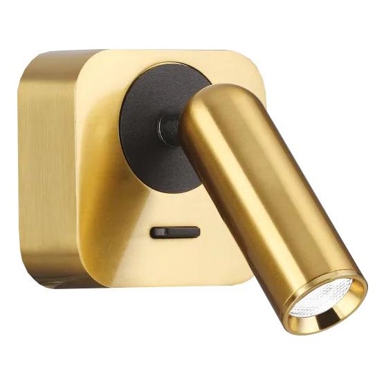 Ideal Lux - Φωτιστικό σποτ τοίχου LED BEAN LED/3W/230V CRI 90 χρυσό