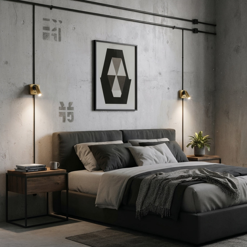 Ideal Lux - Φωτιστικό σποτ τοίχου LED BEAN LED/3W/230V CRI 90 χρυσό