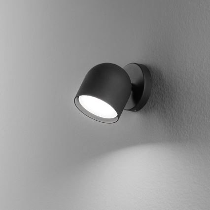 Ideal Lux - Φωτιστικό σποτ τοίχου LED DODO 1xGX53/9W/230V μαύρο