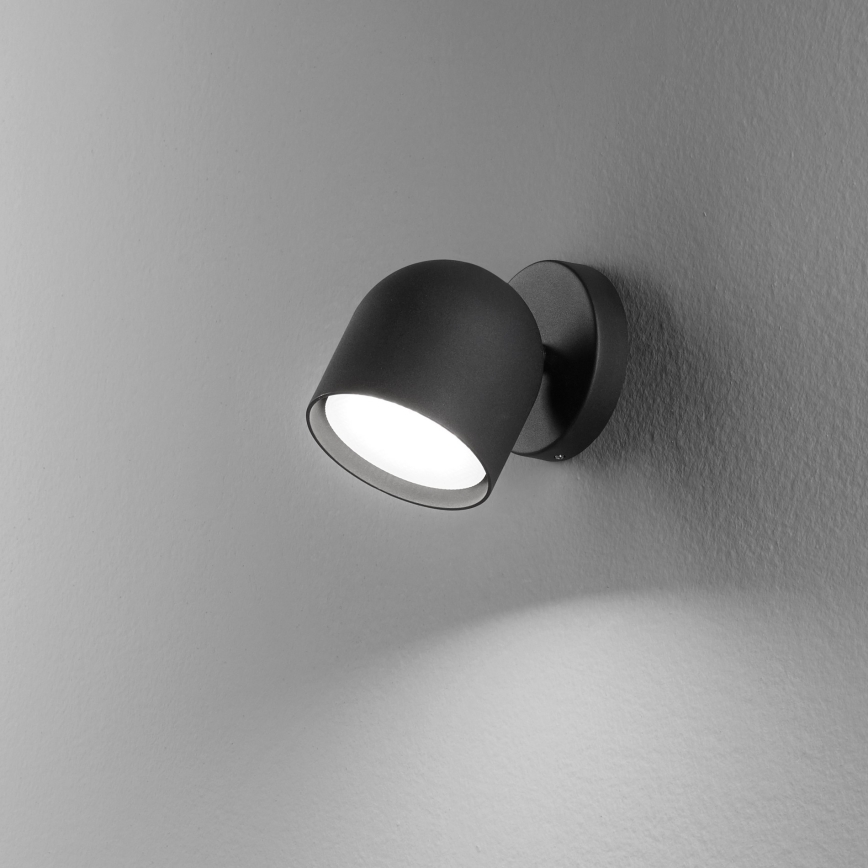 Ideal Lux - Φωτιστικό σποτ τοίχου LED DODO 1xGX53/9W/230V μαύρο