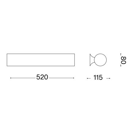 Ideal Lux - Φωτιστικό τοίχου CAMERINO 3xE14/40W/230V λευκό