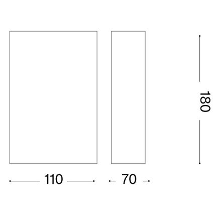 Ideal Lux - Φωτιστικό τοίχου FLASH 1xG9/40W/230V λευκό