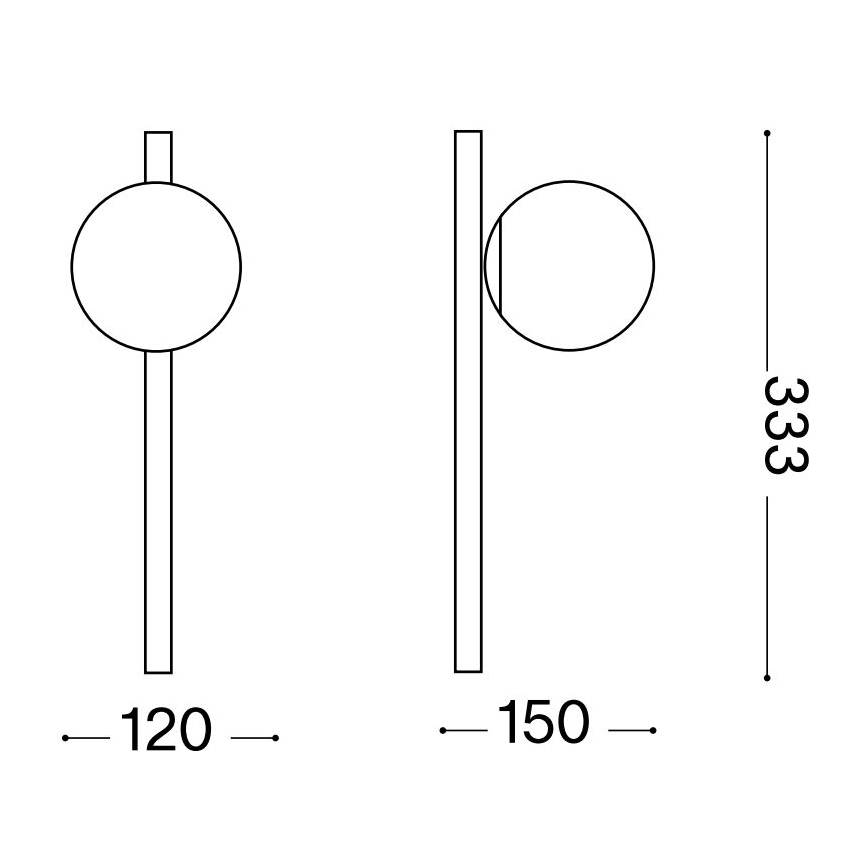 Ideal Lux - Φωτιστικό τοίχου LED BINOMIO 1xG9/3W/230V λευκό
