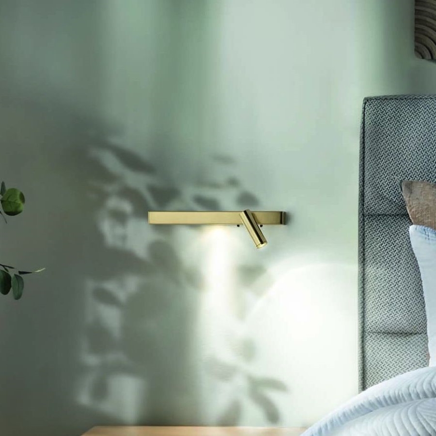 Ideal Lux - Φωτιστικό τοίχου LED BONNE 2xLED/6,5W/230V CRI 90 χρυσό