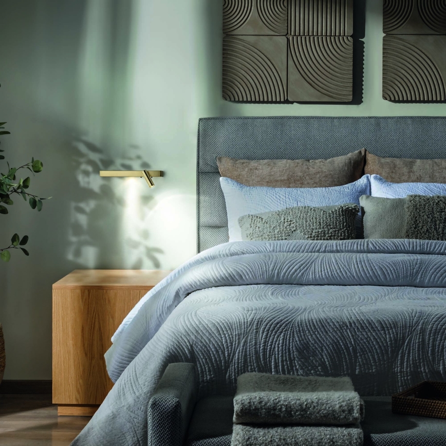 Ideal Lux - Φωτιστικό τοίχου LED BONNE 2xLED/6,5W/230V CRI 90 χρυσό