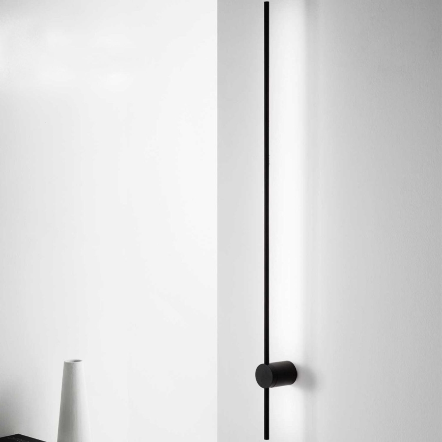 Ideal Lux - Φωτιστικό τοίχου LED ESSENCE LED/19W/230V 4000K 124 cm CRI 90 μαύρο