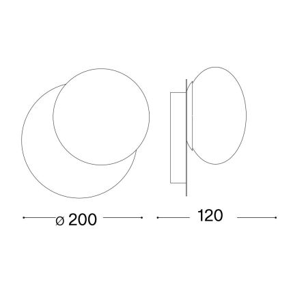 Ideal Lux - Φωτιστικό τοίχου LED NINFEA 1xGX53/9W/230V χρυσό