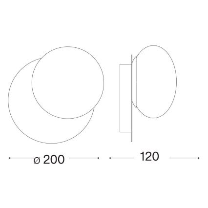 Ideal Lux - Φωτιστικό τοίχου LED NINFEA 1xGX53/9W/230V χρυσό