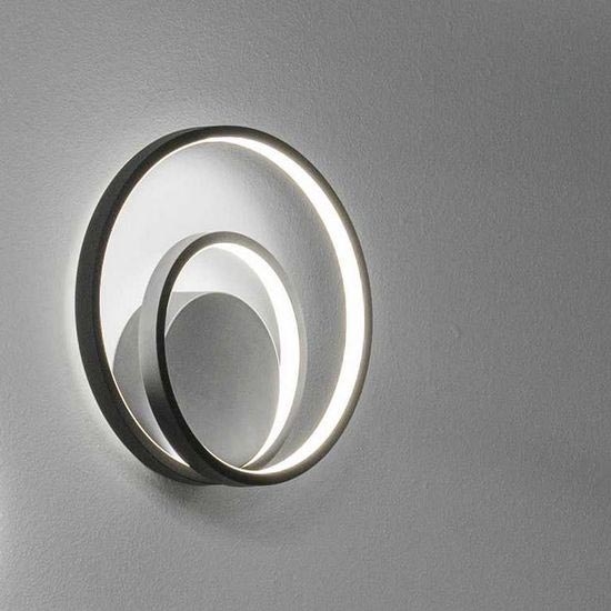 Ideal Lux - Φωτιστικό τοίχου LED OZ LED/26W/230V CRI 90 μαύρο