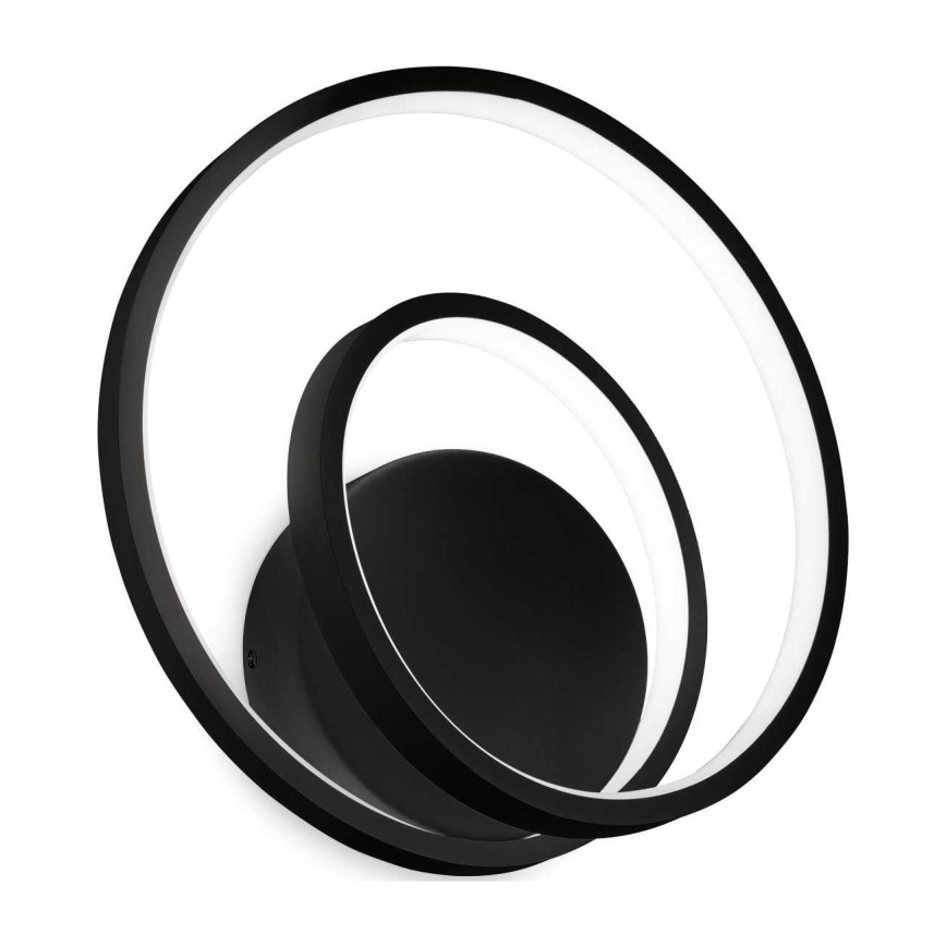 Ideal Lux - Φωτιστικό τοίχου LED OZ LED/26W/230V CRI 90 μαύρο