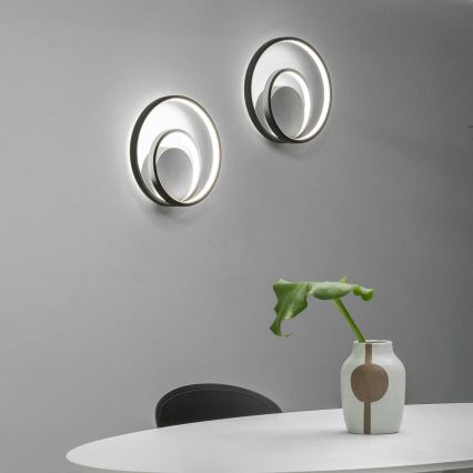 Ideal Lux - Φωτιστικό τοίχου LED OZ LED/26W/230V CRI 90 μαύρο