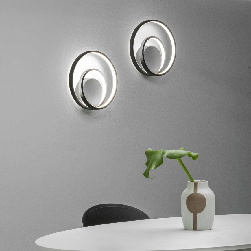 Ideal Lux - Φωτιστικό τοίχου LED OZ LED/26W/230V CRI 90 μαύρο