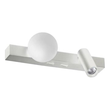 Ideal Lux - Φωτιστικό τοίχου LED PING PONG 2xLED/3W/230V CRI 90 ματ χρώμιο