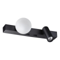 Ideal Lux - Φωτιστικό τοίχου LED PING PONG 2xLED/3W/230V CRI 90 μαύρο