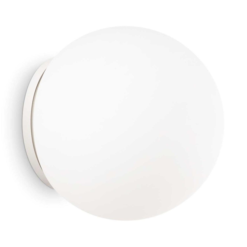 Ideal Lux - Φωτιστικό τοίχου MAPA 1xE27/42W/230V Ø 30 cm λευκό
