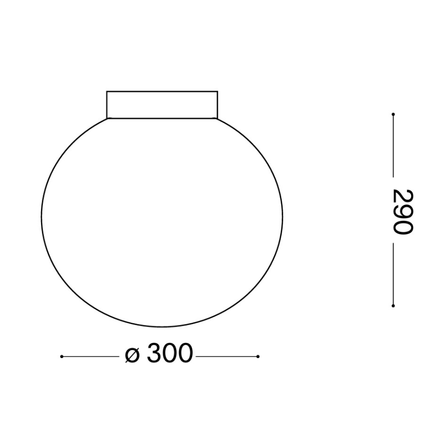 Ideal Lux - Φωτιστικό τοίχου MAPA 1xE27/42W/230V Ø 30 cm λευκό