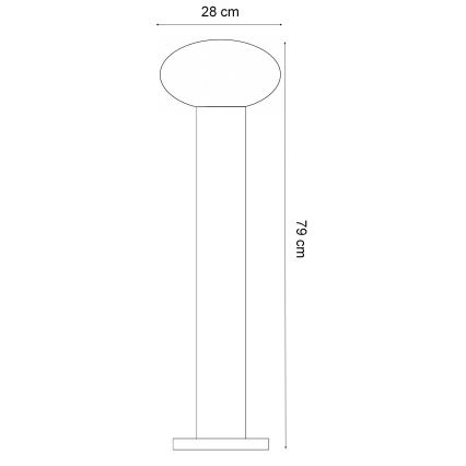 Ideal Lux - Φωτιστικό εξωτερικού χώρου CLIO 1xE27/42W/230V IP44 μαύρο