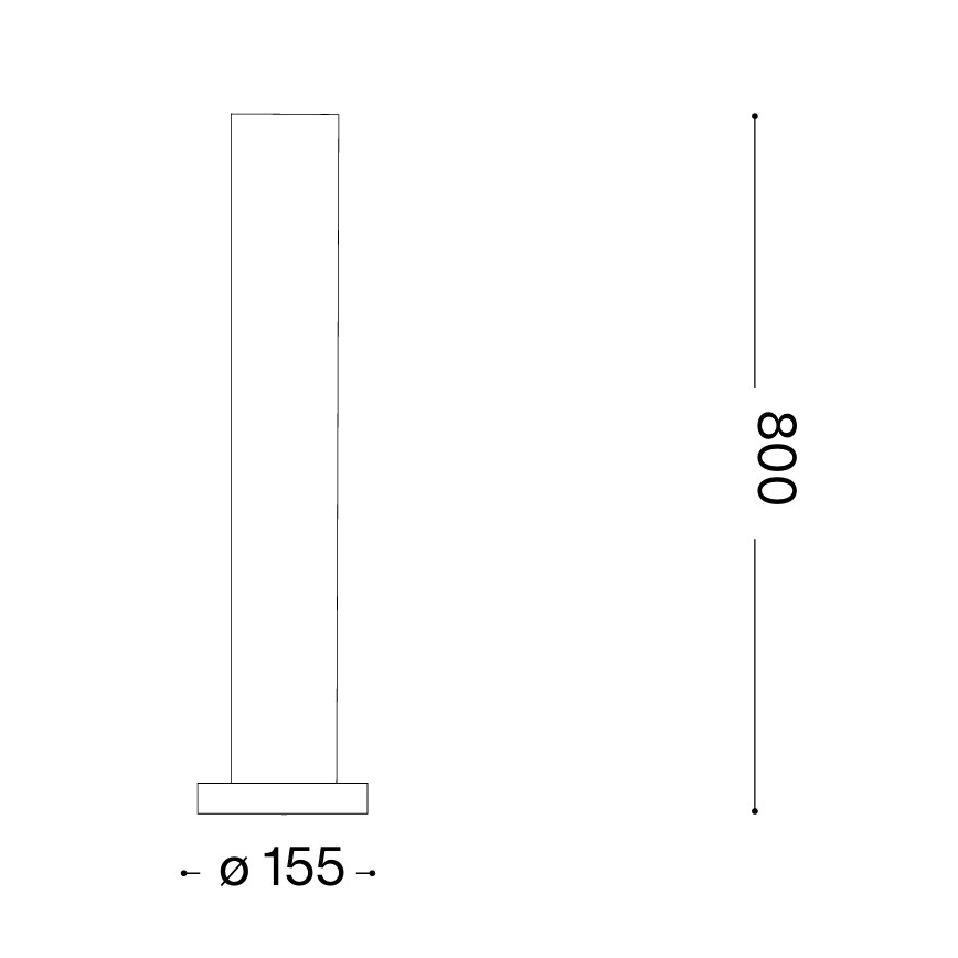 Ideal Lux - Φωτιστικό εξωτερικού χώρου EDO OUTDOOR 1xGX53/15W/230V 80 cm IP65 καφέ